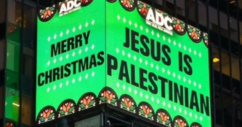 Times Square display declaring ‘Jesus is Palestinian’ draws widespread public backlash