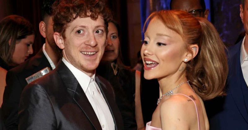 Ethan Slater shares ‘very merry’ holiday photos of Ariana Grande at home