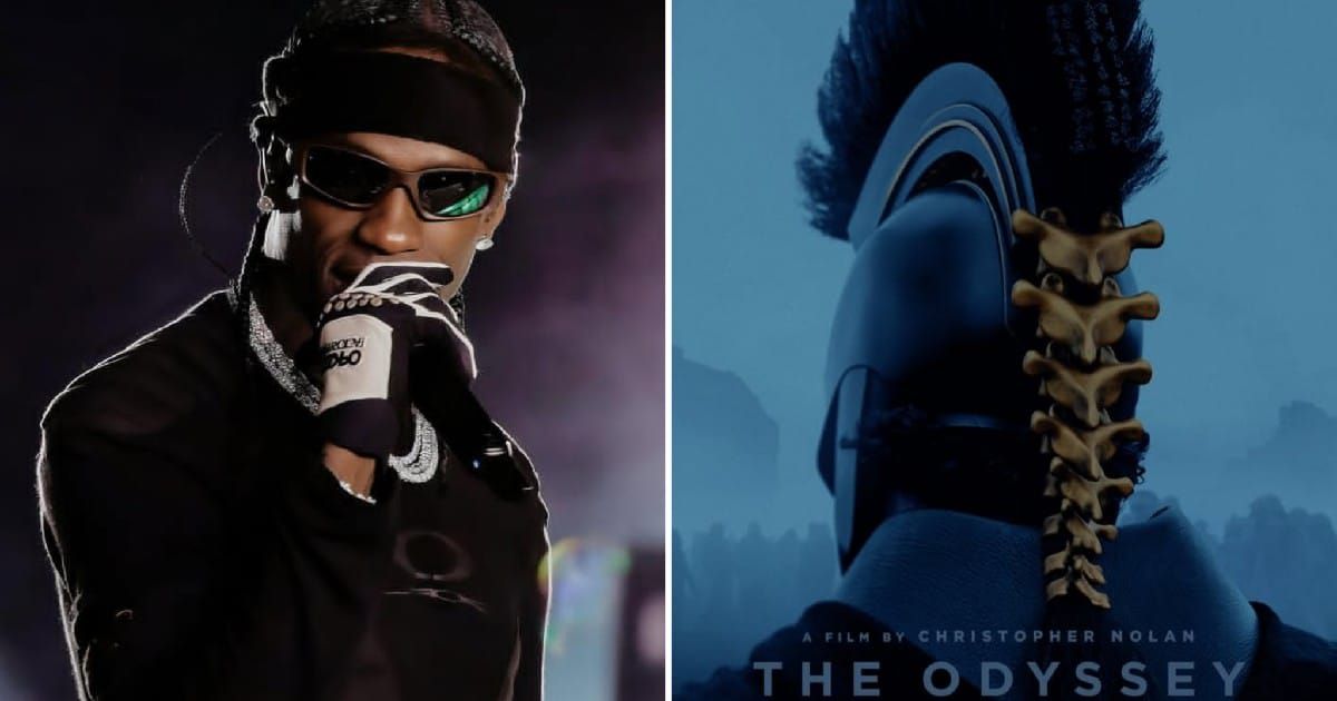 Travis Scott cameo steals the spotlight in Nolan's ‘The Odyssey’ teaser during NFL game and we love it