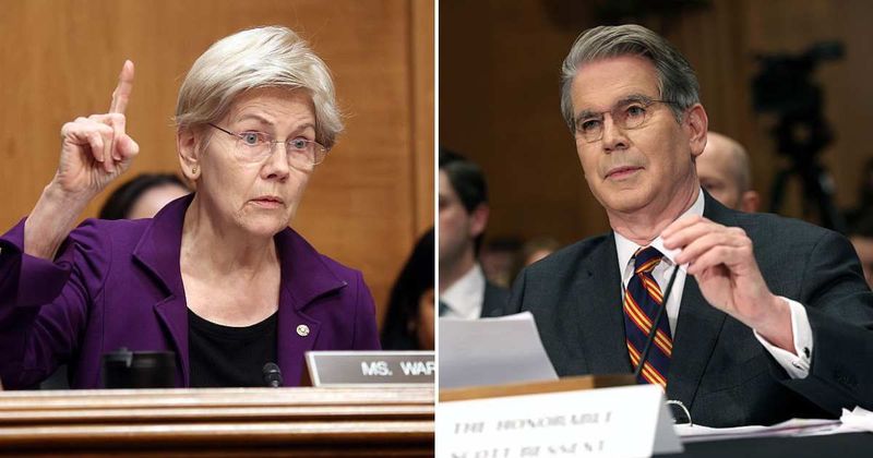 Elizabeth Warren and Scott Bessent clash over Trump’s joke about suing Fed nominee Kevin Warsh