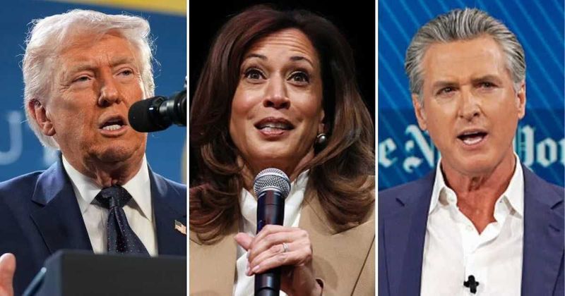 Trump beats out Kamala Harris and Gavin Newsom in popularity: Survey