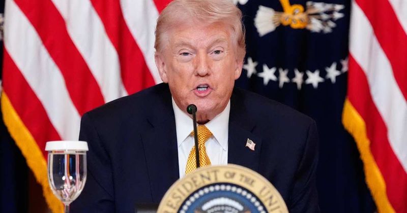 Trump skips water at Kennedy Center meeting, sparks speculation: ‘Not touching that drink’