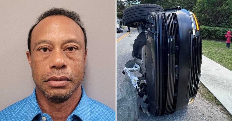 Tiger Woods’ mugshot released after DUI arrest over Florida rollover crash