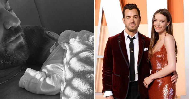 ‘He’s here’: Justin Theroux welcomes first child with wife Nicole Brydon Bloom