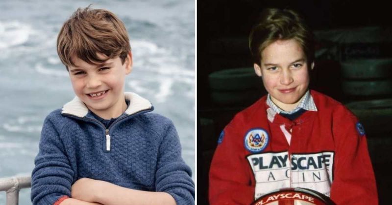 Prince Louis mirrors his dad Prince William at same age in eighth birthday portrait