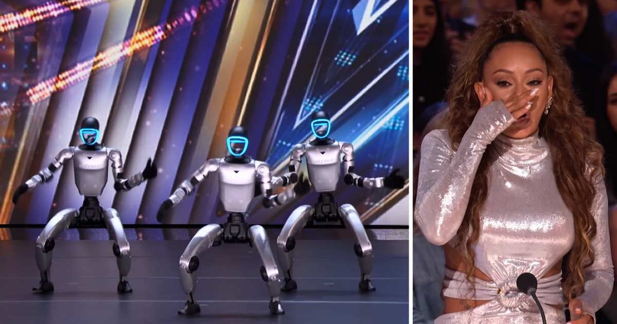 AGT' judges couldn't believe their eyes when these dancing robots pulled  off a somersault on live TV