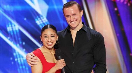 Holland and Sienna's daring acrobatic act on 'AGT' Season 21 is nearly derailed by wardrobe malfunction