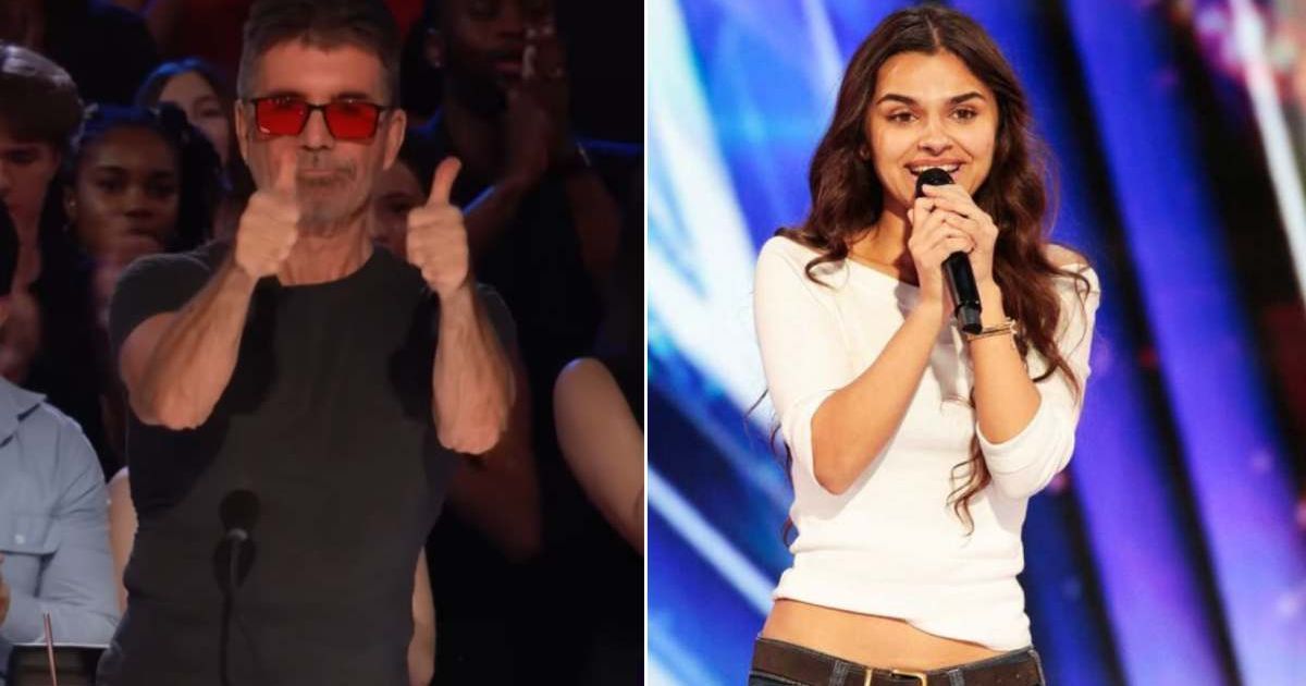 (R) Simon Cowell and (L) Bety in 'America's Got Talent' (Cover Image Source: YouTube | America's Got Talent)