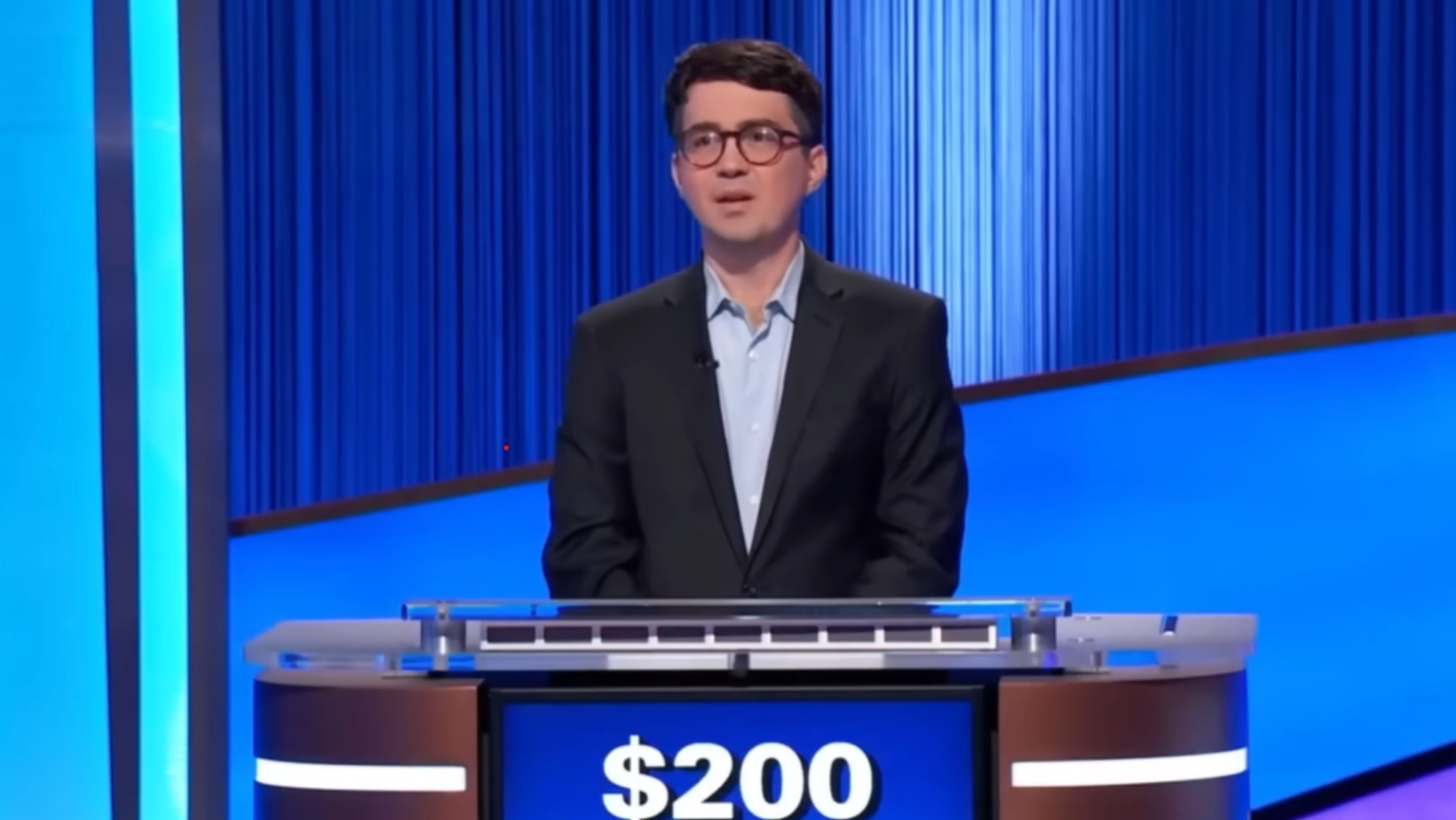 Sam playing 'Jeopardy!'