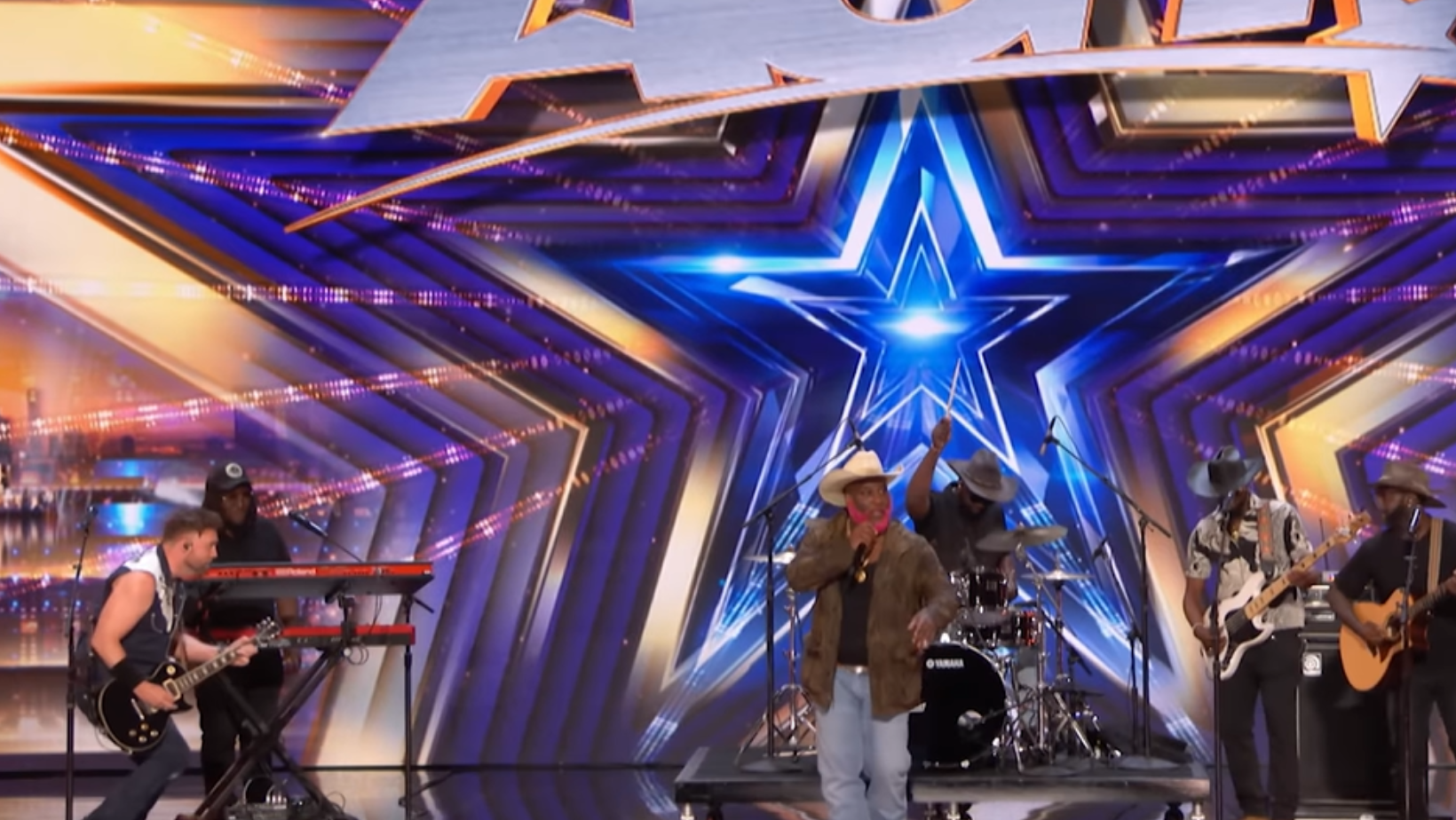 Pynk Beard performing on AGT