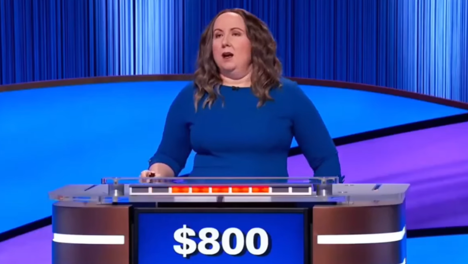 Jennifer playing 'Jeopardy!'