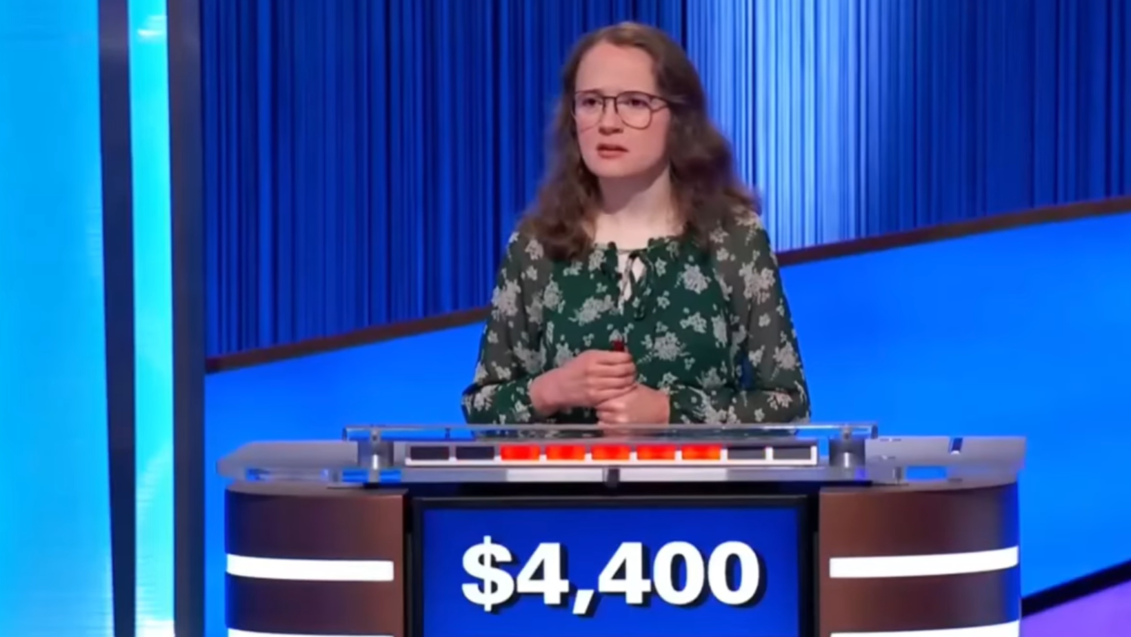 Grace playing 'Jeopardy!'