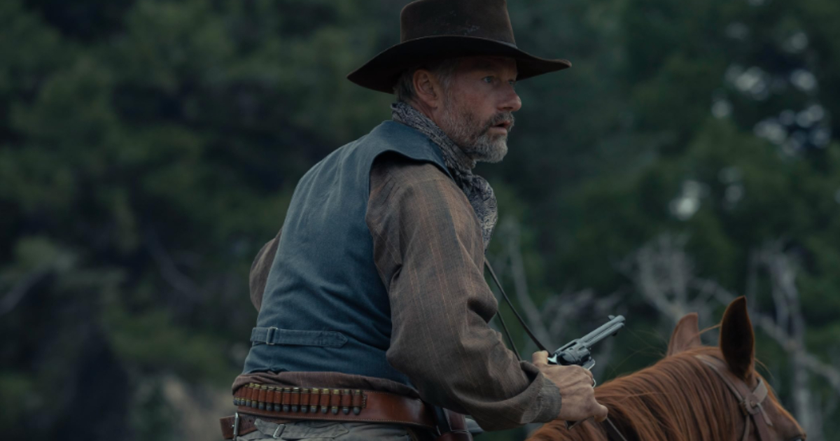 James Badge Dale in a still from '1923' (Image Source: Paramount+ | Photo by Emerson Miller)
