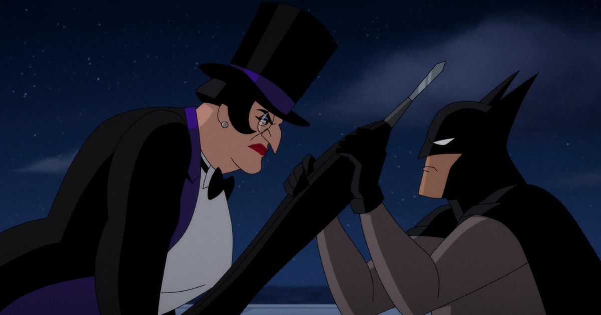 A still image from the animated series Batman: Caped Crusader