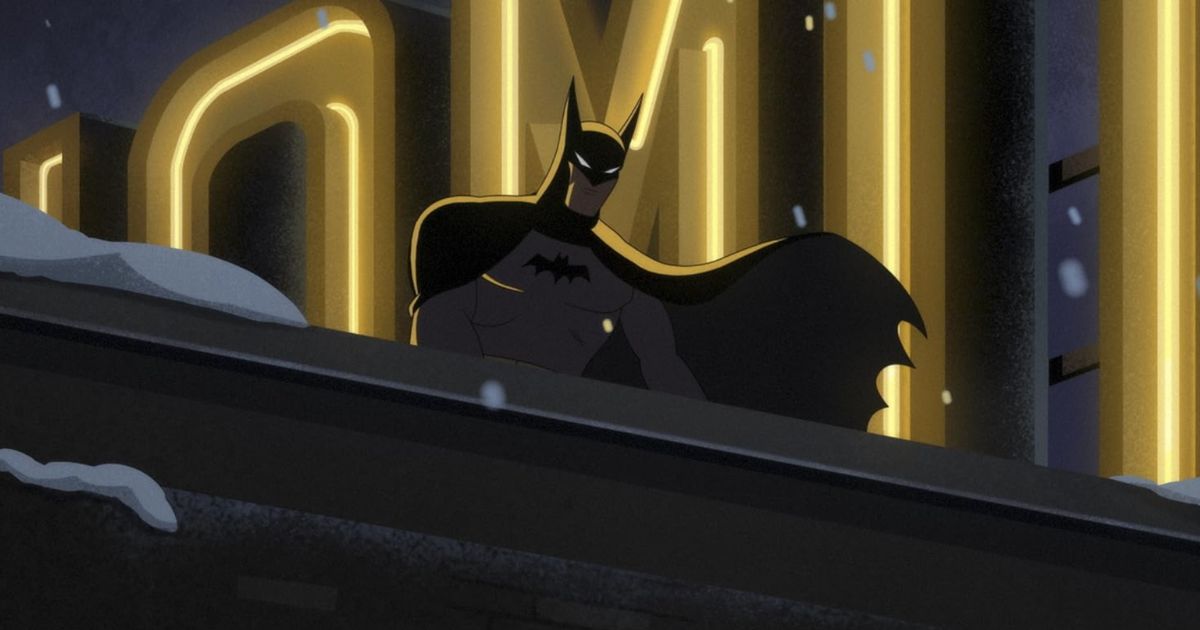 A still from the animated series Batman: Caped Crusader