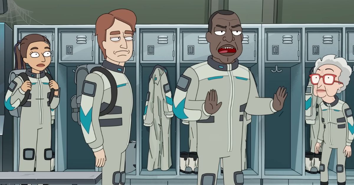 A still from President Curtis