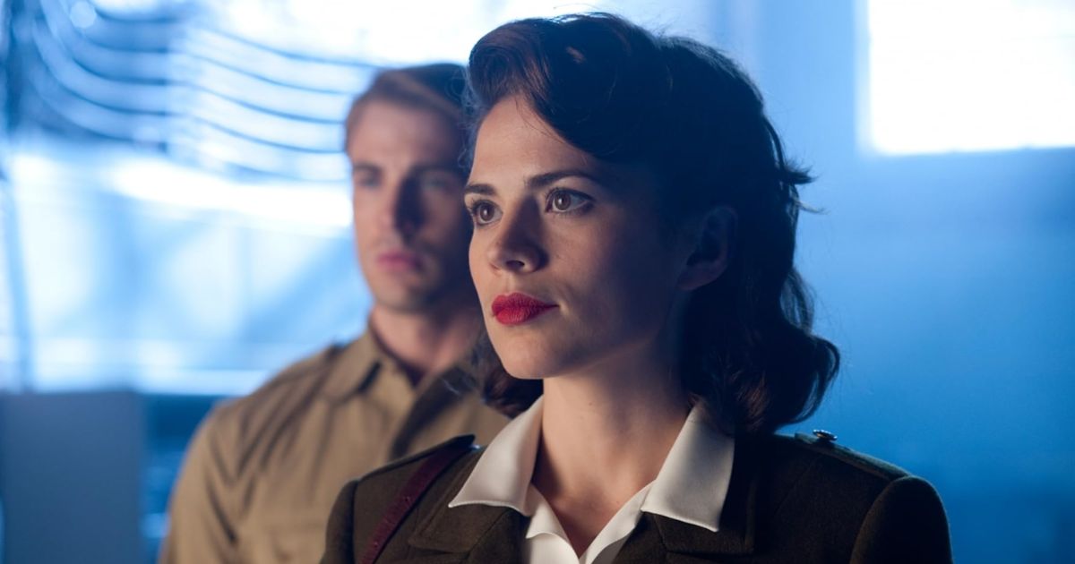 Chris Evans and Hayley Atwell in a still from Captain America: The First Avenger