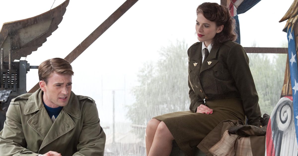 Chris Evans and Hayley Atwell in a still from Captain America: The First Avenger