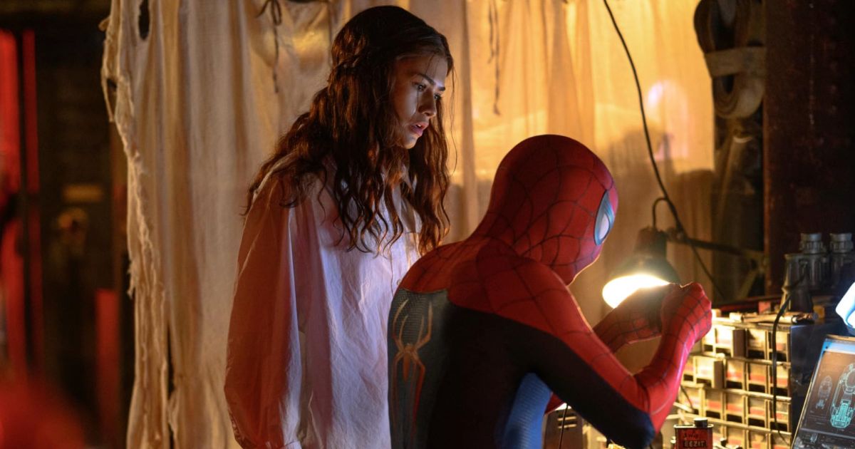Zendaya and Tom Holland in a still from Spider-Man: Brand New Day