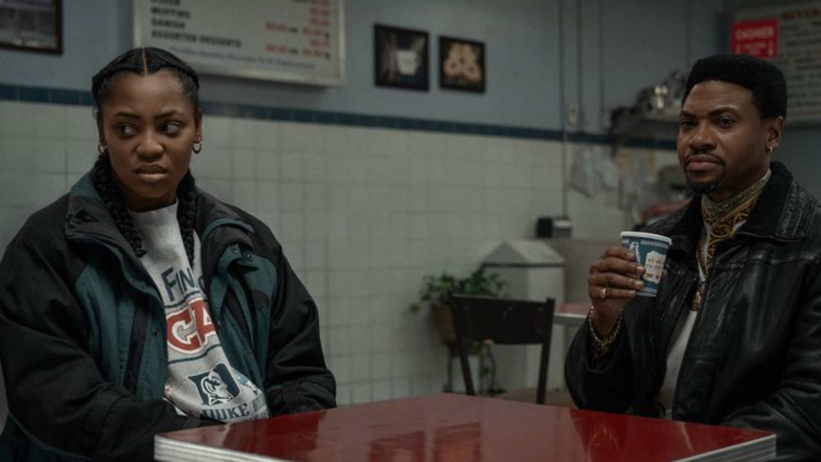 Hailey Kilgore as Jukebox, London Brown as Marvin in ‘Power Book III: Raising Kanan’ season 5. (Image source: Starz)