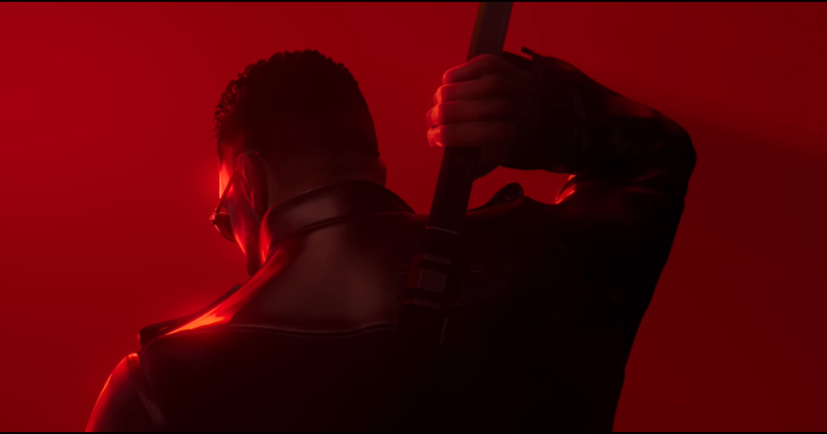 A screengrab of animated Eric Brooks aka Blade