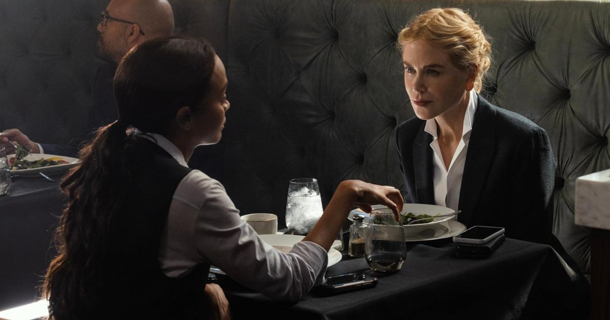 Nicole Kidman and Zoe Saldana in a still from 'Lioness'