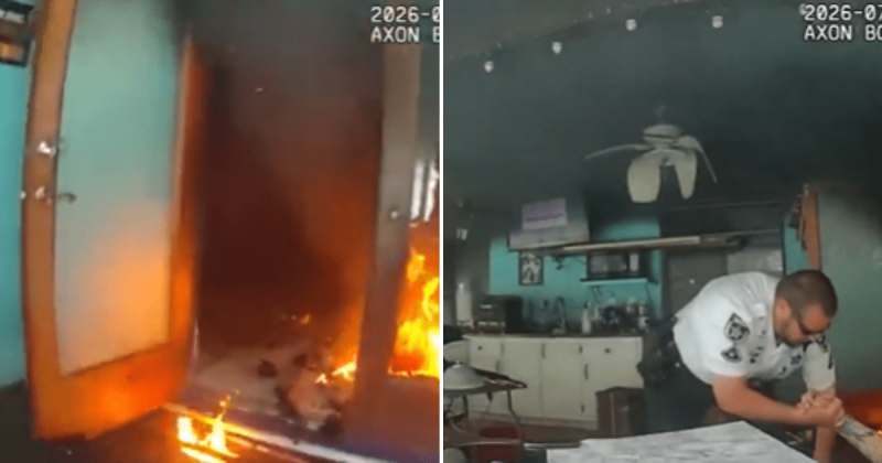 'It’s burning in there!': Chilling video captures deputies’ race to save trapped Florida man