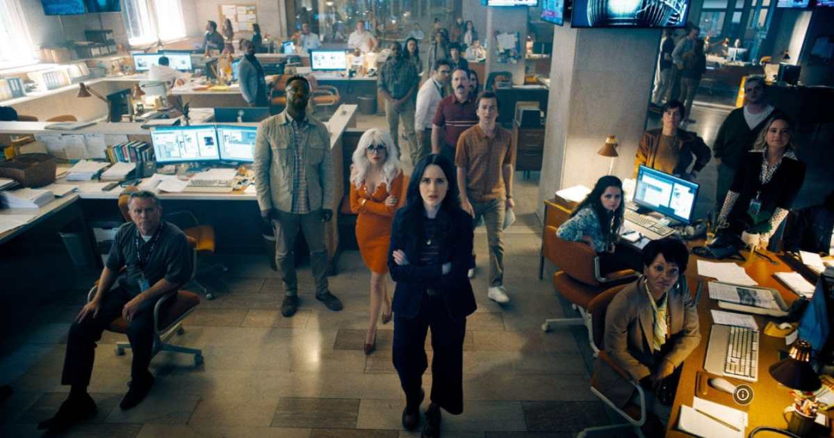 A still from 'Superman' featuring cast members including