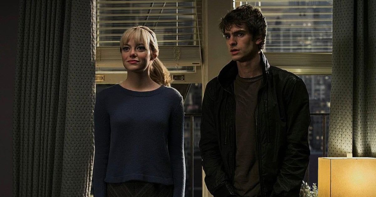 Emma Stone and Andrew Garfield in a still from 'The Amazing Spider-Man'