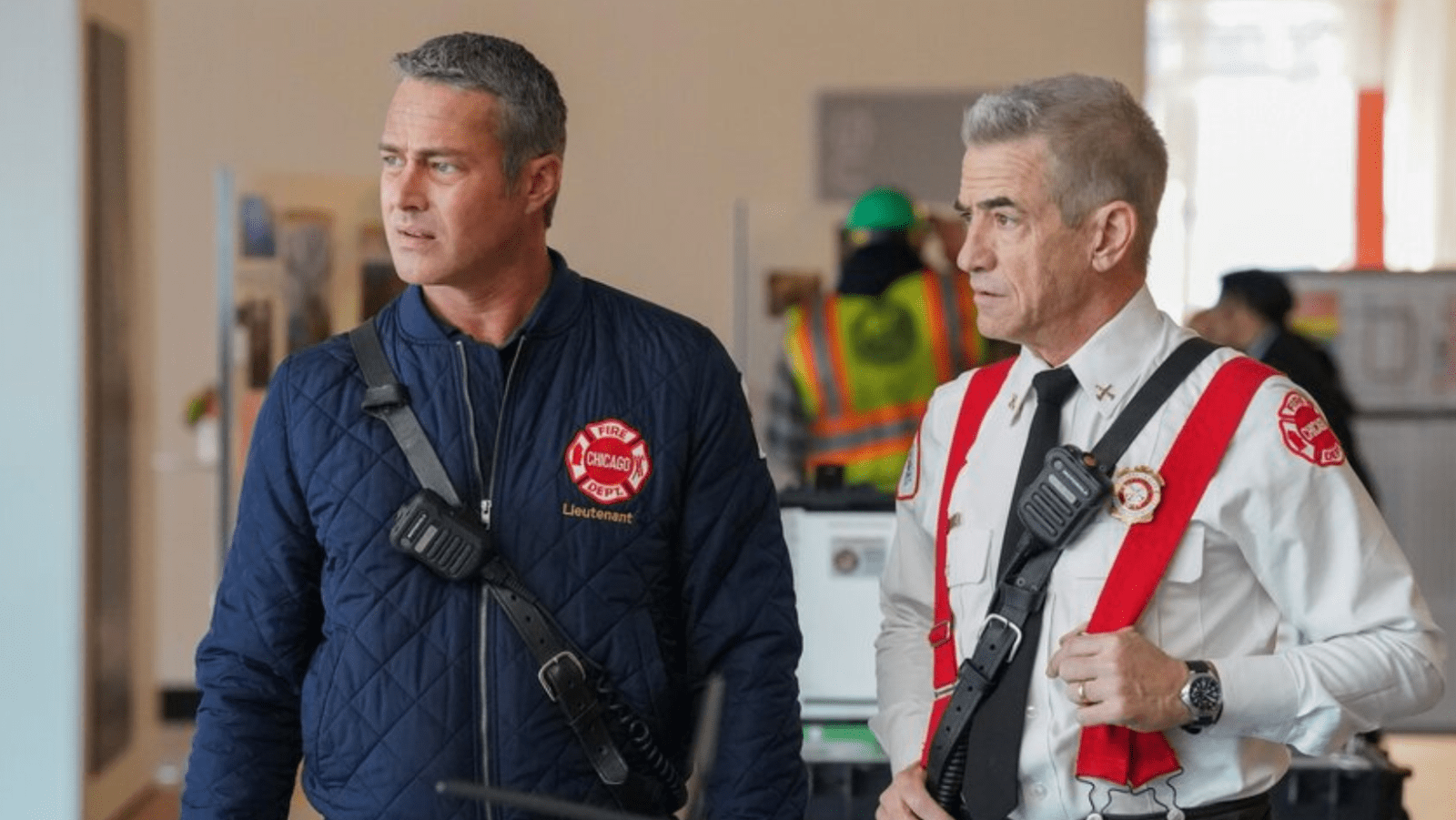 Still of Kelly and Dom on 'Chicago Fire'