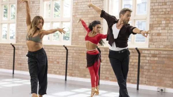 Briar, Stephani, and Derek Hough on Dancing With the Stars: The Next ProDisney/Vince Valitutti