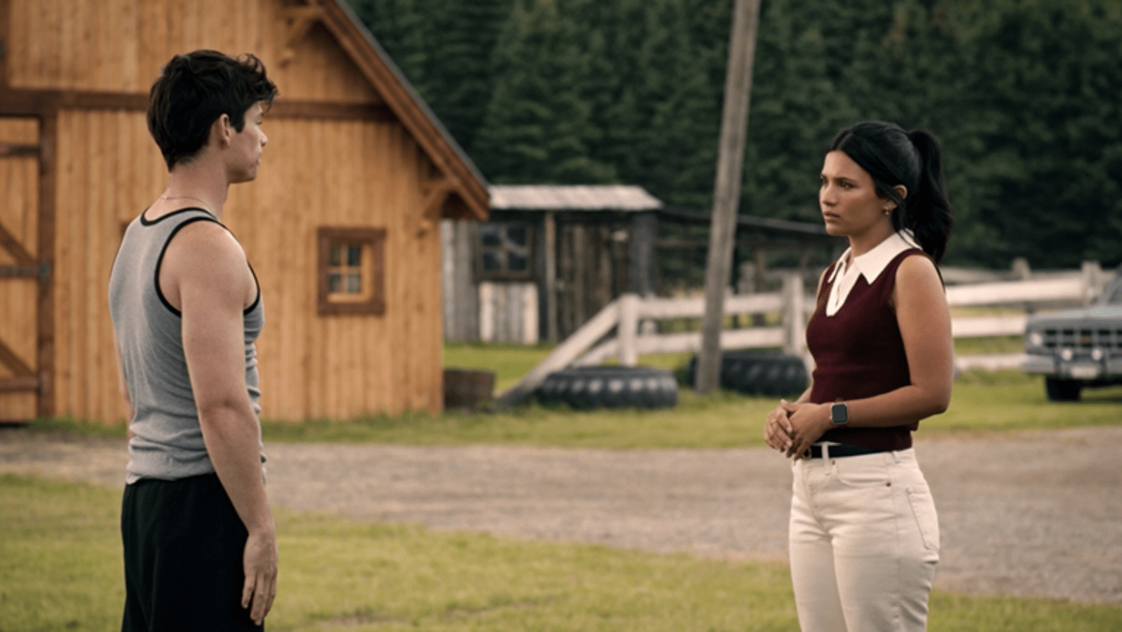 Ashby Gentry as Alex Walter and Nikki Rodriguez as Jackie Howard in ‘My Life With the Walter Boys’ Season 3 (Image Source: Netflix)