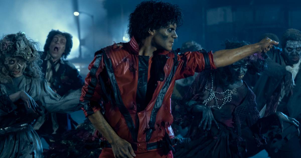 Rhyan Hill as Tito Jackson, Jaafar Jackson as Michael Jackson, and Tre' Horton as Marlon Jackson in 'Michael' (Image Source: Lionsgate | Photo by Glen Wilson)