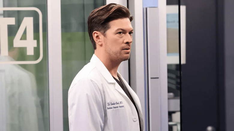 Devin Kawaoka as Dr. Kai Tanaka-Reed in a still from 'Chicago Med' (Image Source: NBC | Photo by
