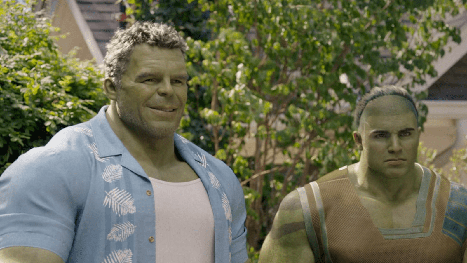 A still of Mark Ruffalo and Wil Deusner in 'She-Hulk: Attorney at Law' (Image source: Marvel Studios)