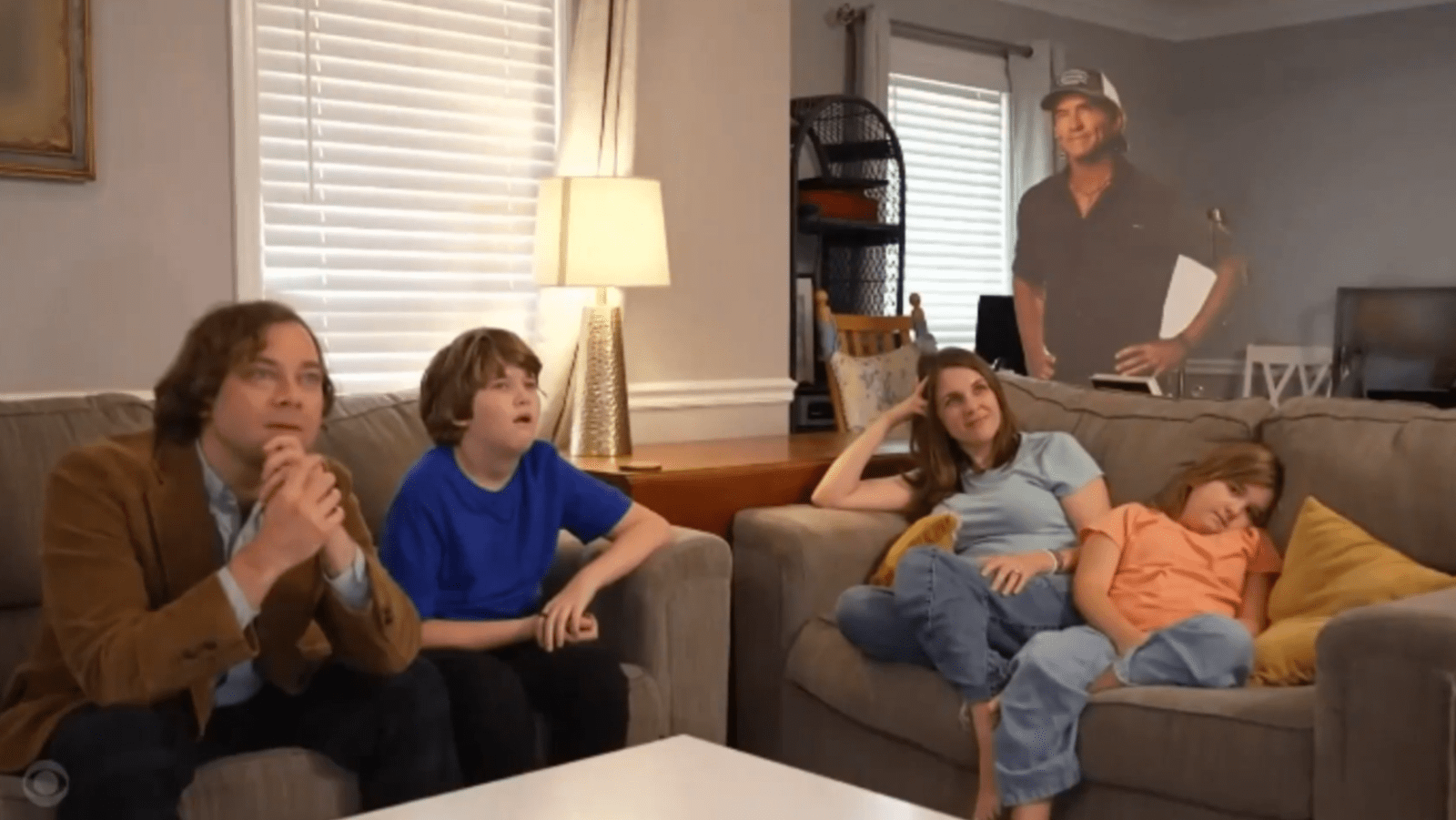 Christian watching BB28 with Rick's family