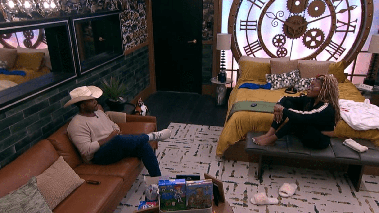 A still of Chuk and Lala from 'Big Brother' live feeds