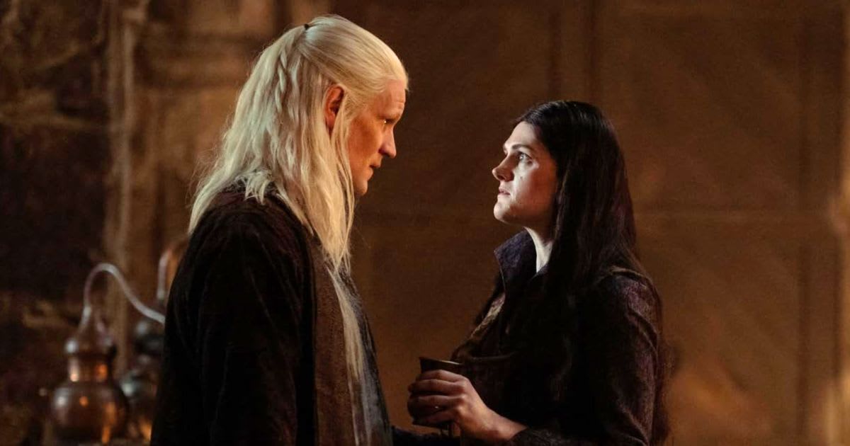 Matt Smith and Gayle Rankin in a still from 'House of the Dragon'