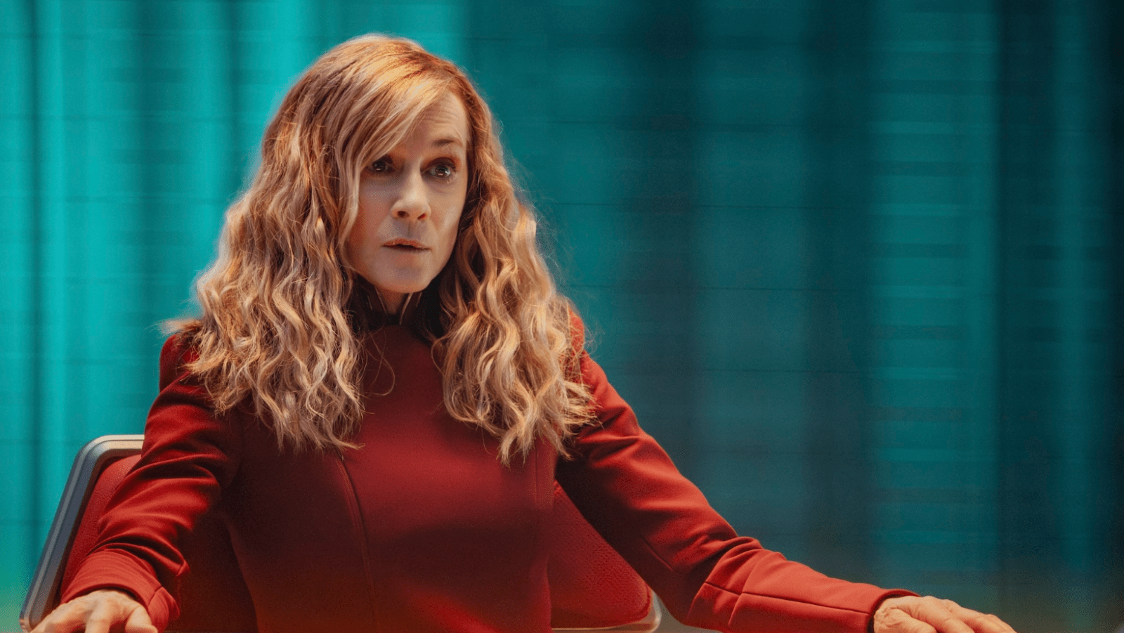 Holly Hunter’s Nahla Ake serves as both chancellor of Starfleet Academy and captain of the USS Athena in ‘Star Trek: Starfleet Academy’ (Image Source: Brooke Palmer/Paramount+)