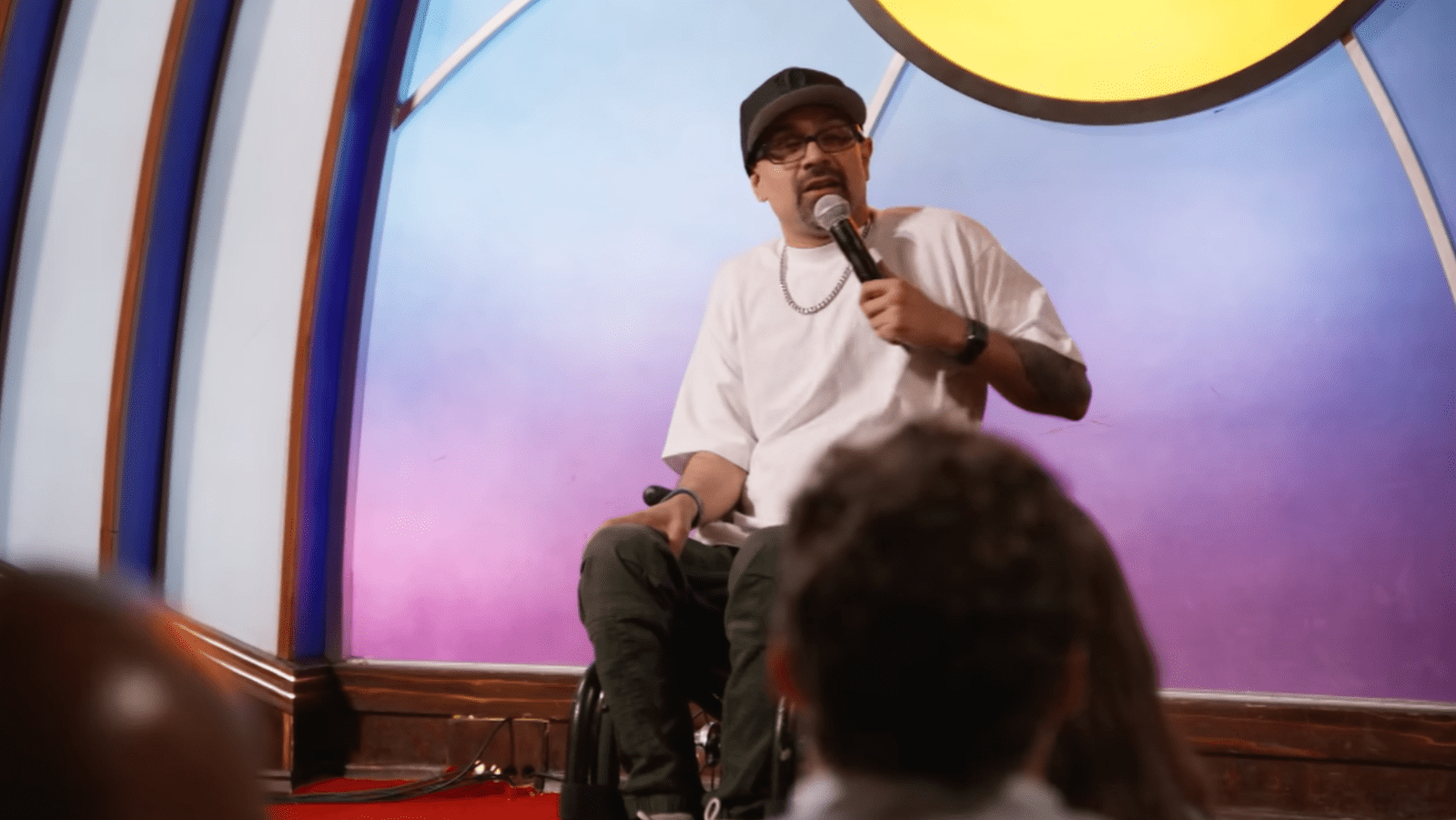 A still of Daniel performing in 'Judges Callback' Round