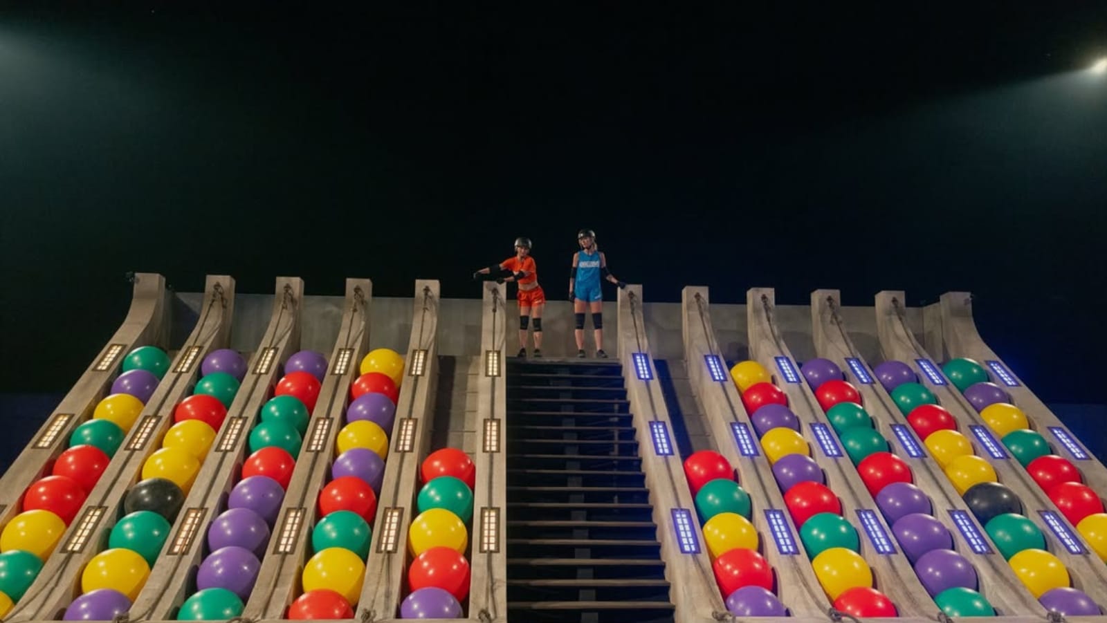 A still from ‘The Challenge’ 42 featuring Team Blue (Image Source: Instagram | @reillysmedley)
