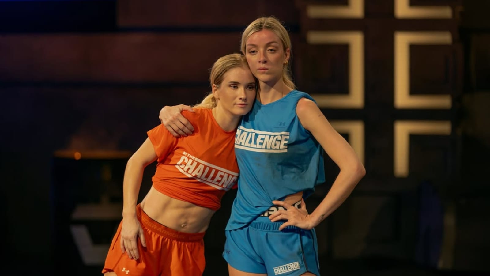 A still from ‘The Challenge’ 42's Elimination Challenge featuring Reilly and Deb (Image Source: Instagram | @reillysmedley)