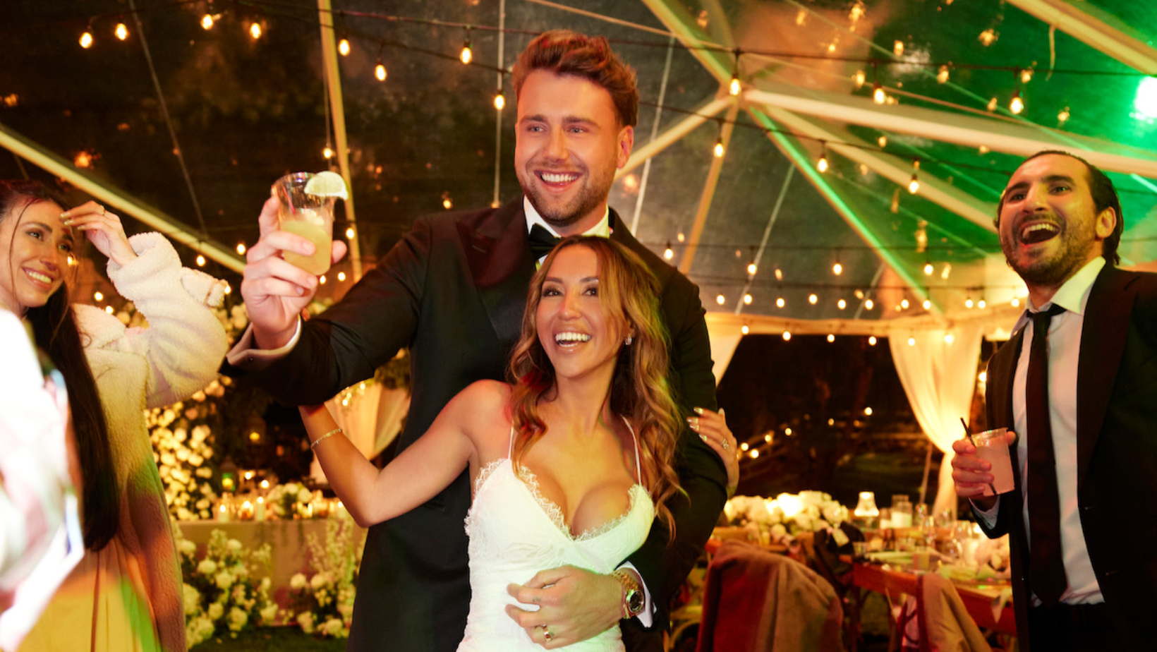 Harry Jowsey and Amber Mozo celebrate their wedding in 'Let's Marry Harry' (Image Source: Netflix)