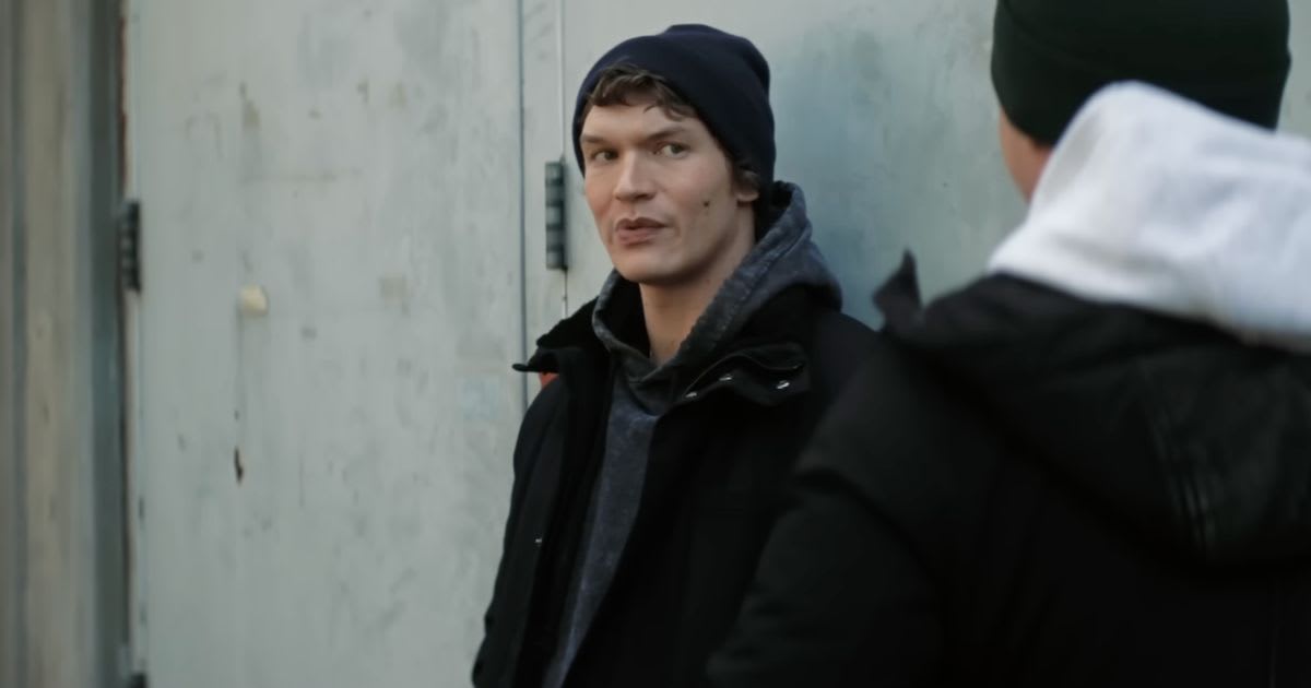 Connor Storrie as Ilya Rozanov in a still from 'Heated Rivalry'
