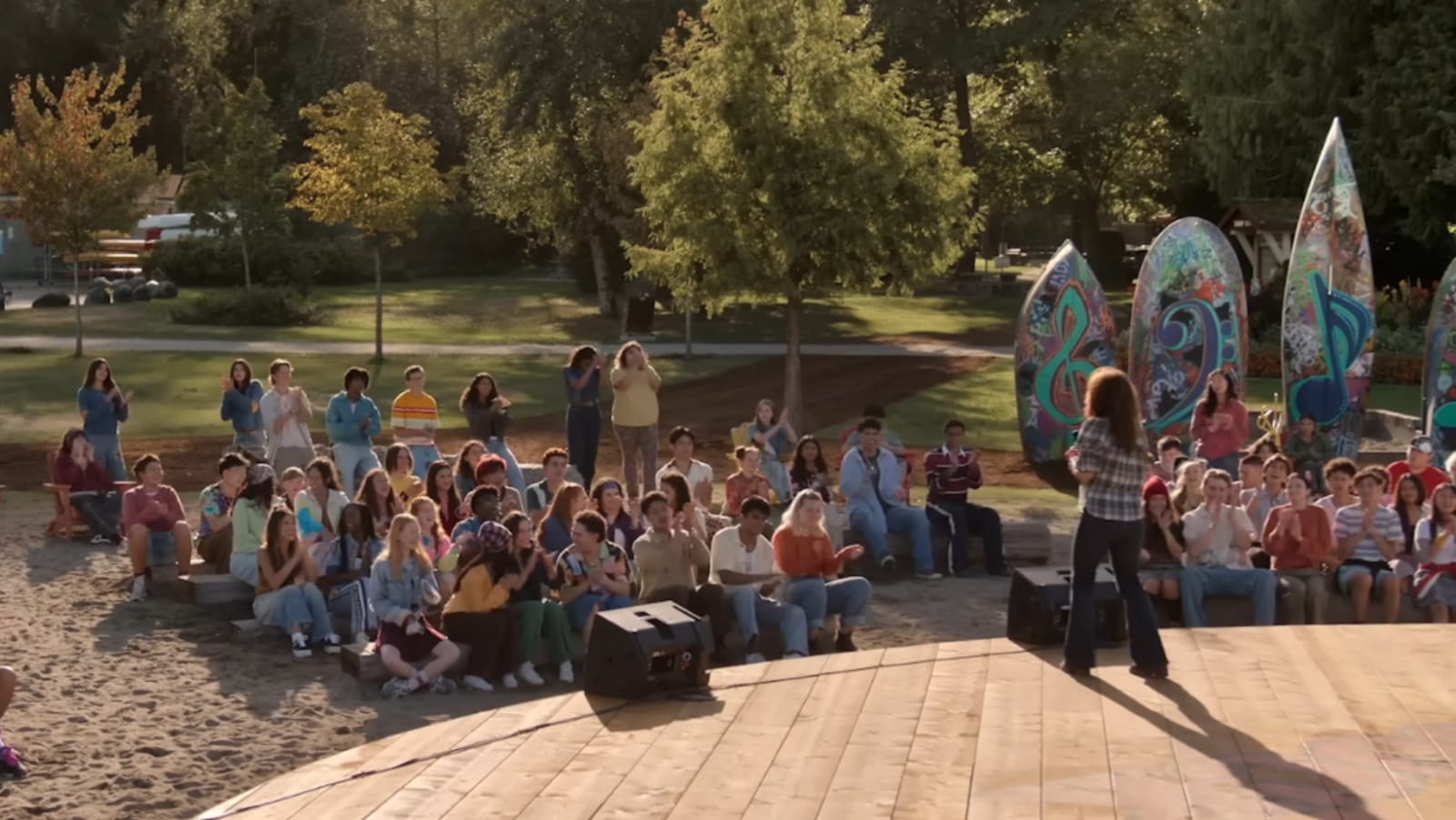A still from ‘Camp Rock’ 3 Trailer (Image Source: YouTube | @Disney Plus)