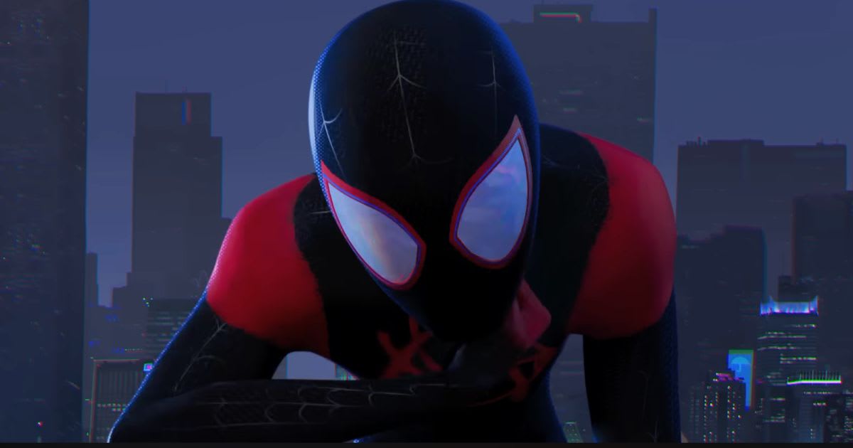 Shameik Moore as Miles Morales in a still from 'Spider-Man: Into the Spiderverse'