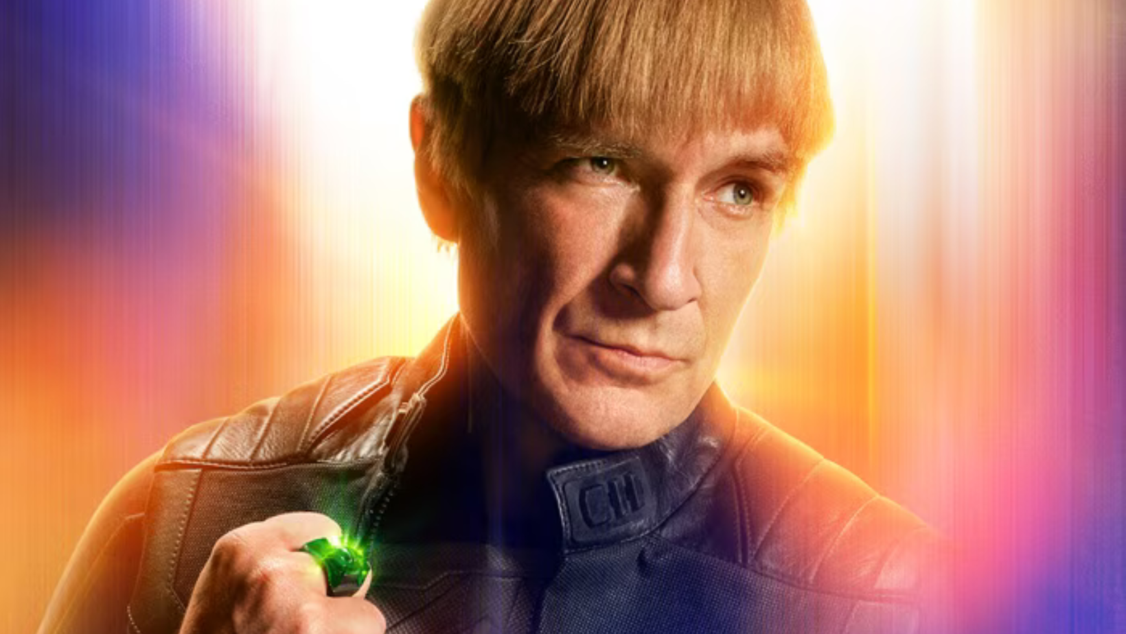 Nathan Fillion as Guy Gardner uses his Green Lantern ring in ‘Superman’ (Image Source: DC)