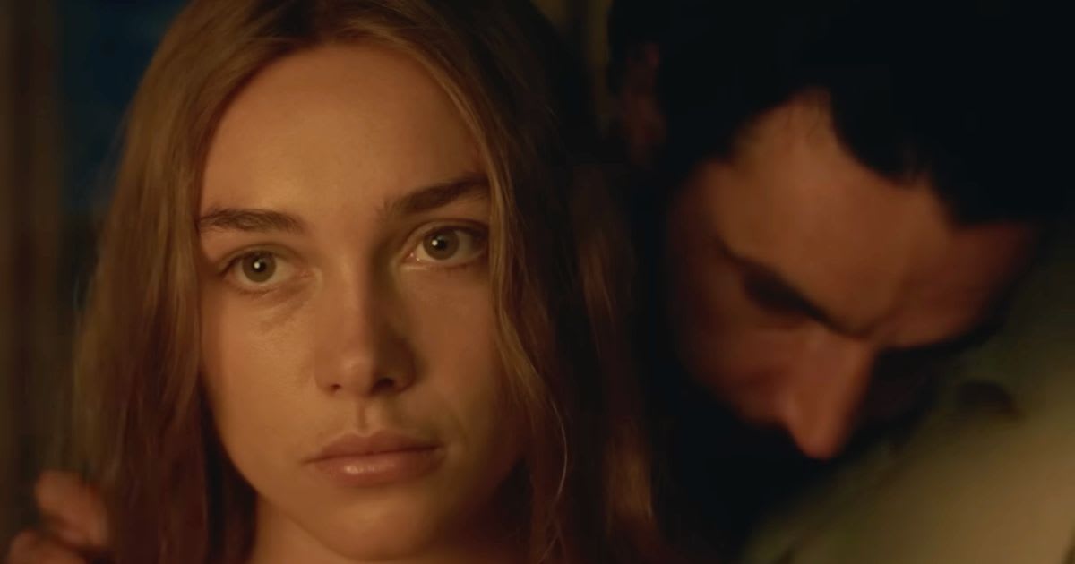 Florence Pugh as Cathy Ames and Christopher Abbott as Adam Trask in a still from 'East of Eden' trailer