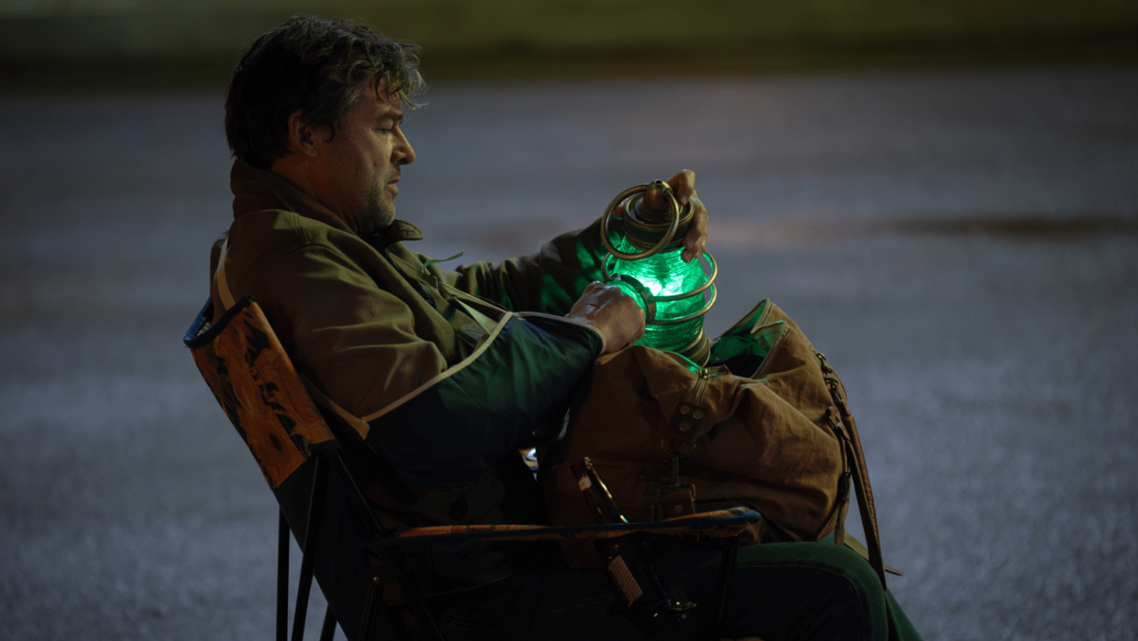A still of John and Hal from 'Lanterns'