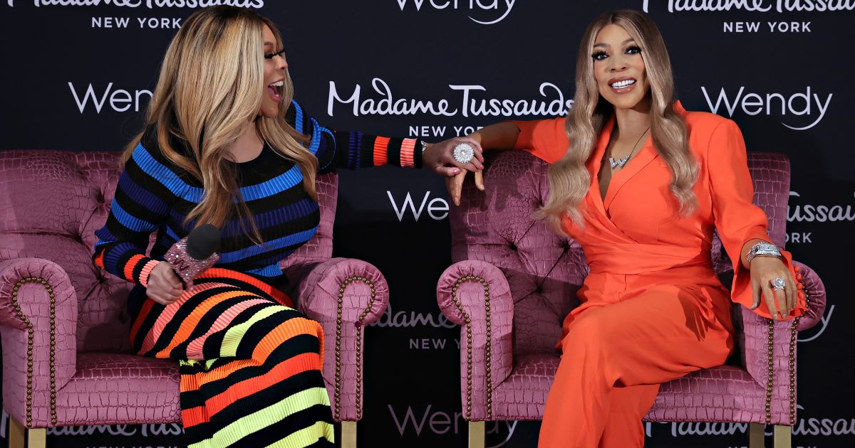 NEW YORK, NEW YORK - MAY 10: Wendy Williams (L) officially&nbsp;unveils her Madame Tussauds wax figure at Madame Tussauds New York on May 10, 2021 in New York City. (Photo by Cindy Ord/Getty Images for Madame Tussauds New York)